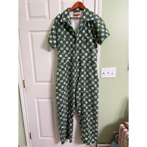 Big Bud Press Green and White Star Jumpsuit